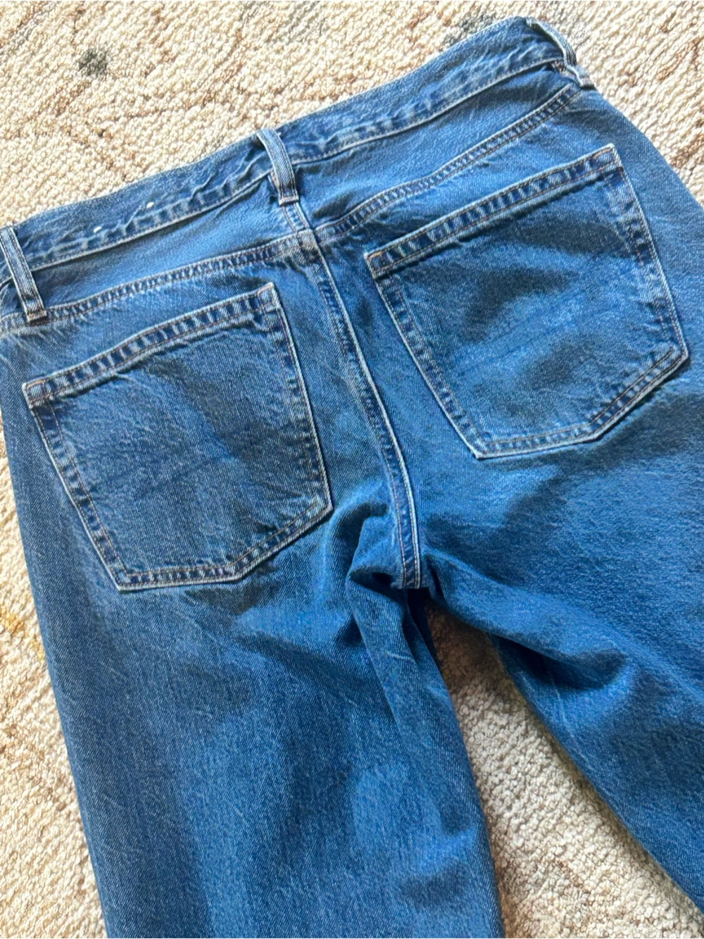 American Eagle Outfitters Straight Leg Jeans in Medium Blue - Picture 4 of 4